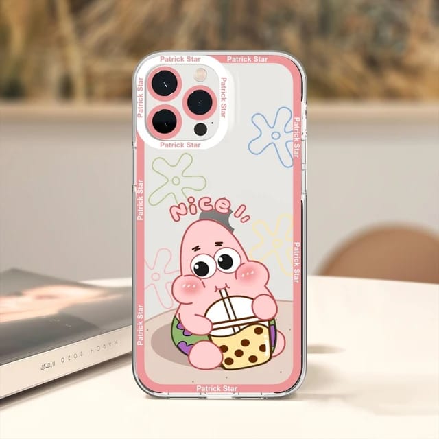 Cute Patrick Star Design - iPhone Back Case Only