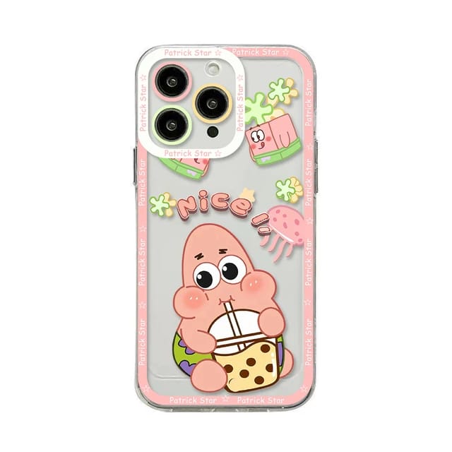 Cute Patrick Star Design - iPhone Back Case Only